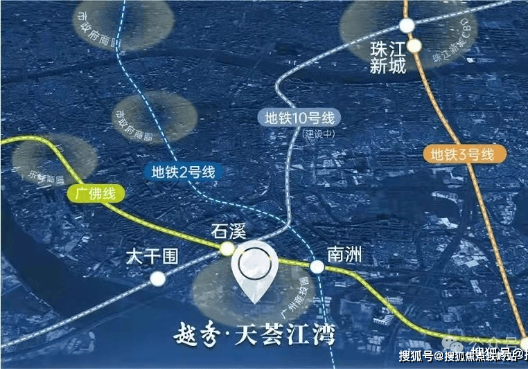 自驾——广州内环所到之处皆为广州的各大核心区域,项目距内环路入口