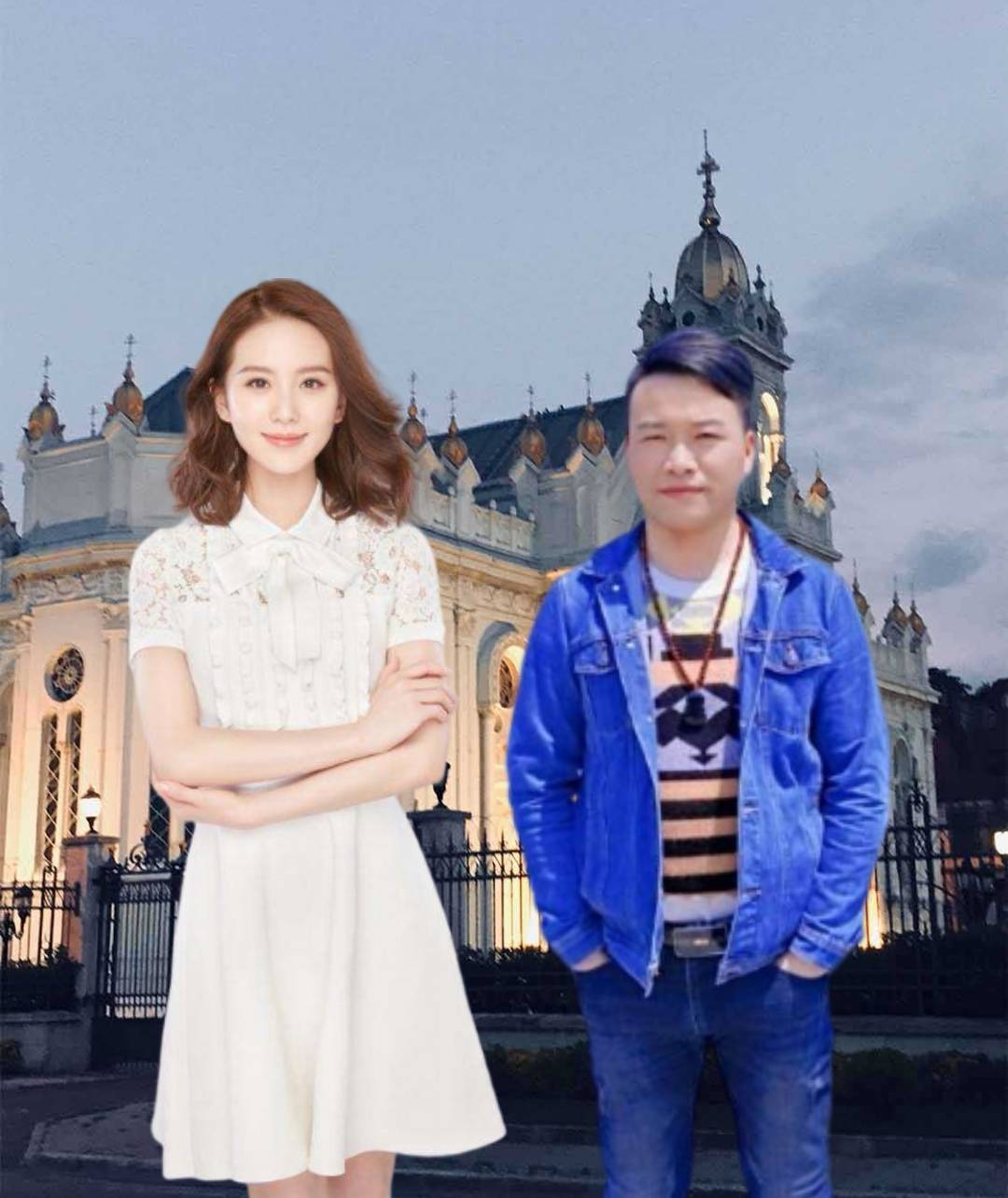 彭传伟#与明星ps合影照