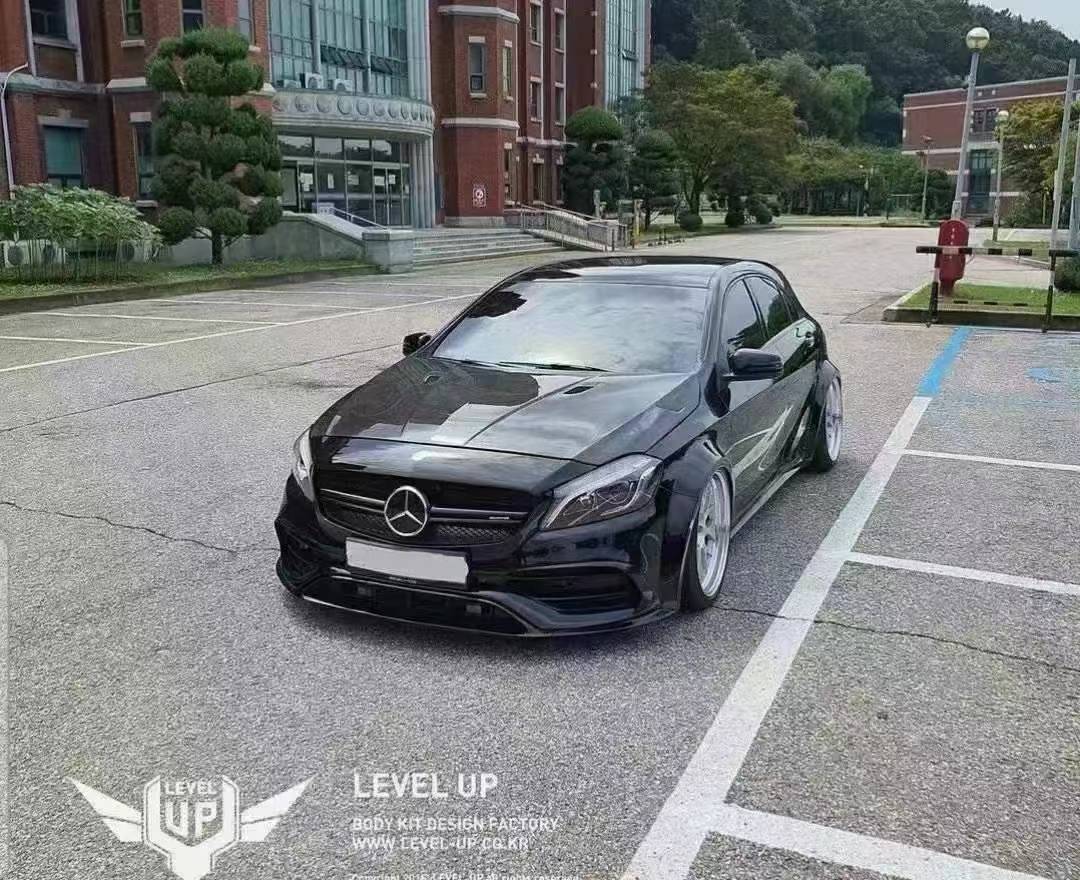 奔驰a45改装airbft气动避震低趴姿态