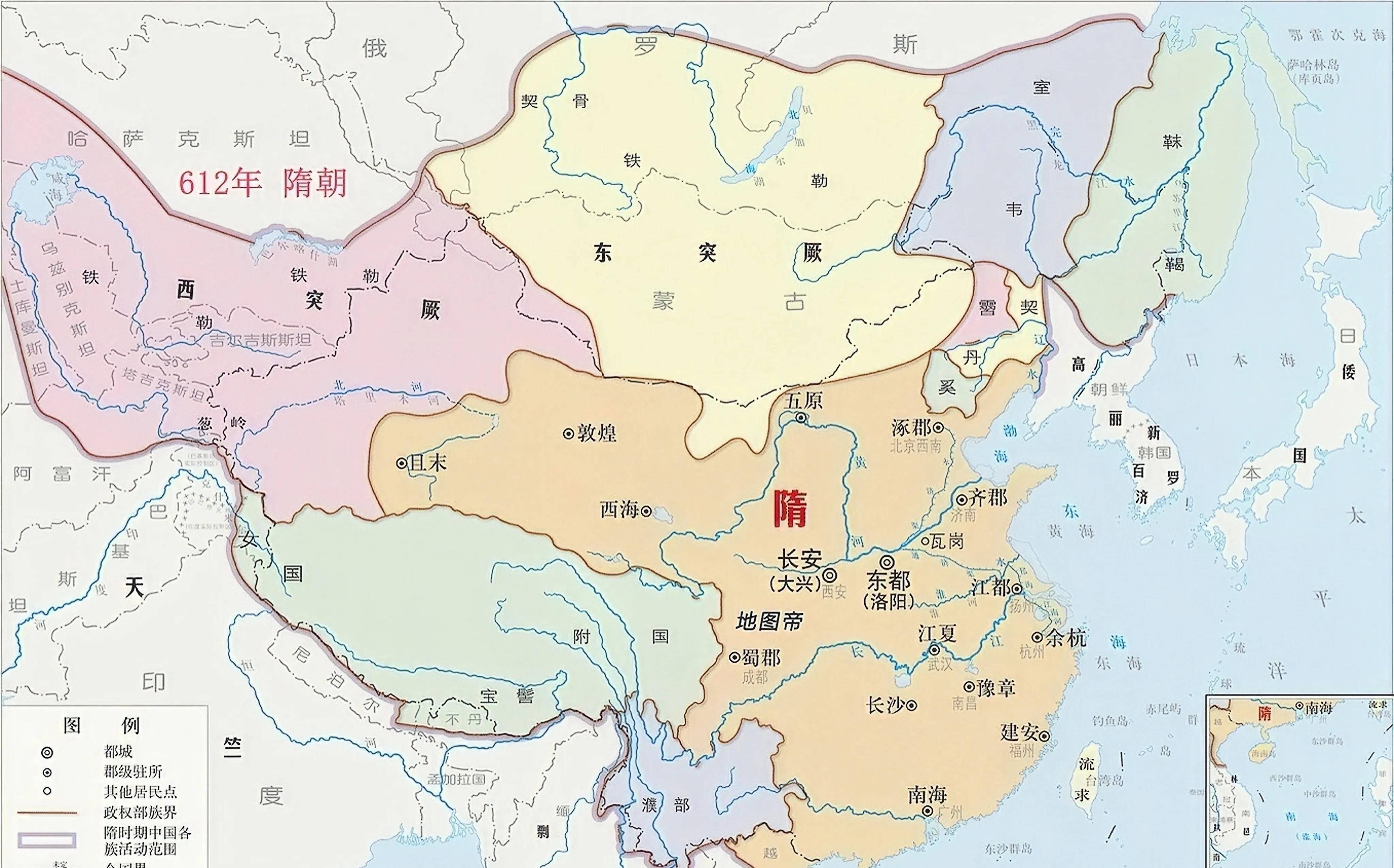 唐朝首次将漠北地区和东北地区纳入中原王朝版图