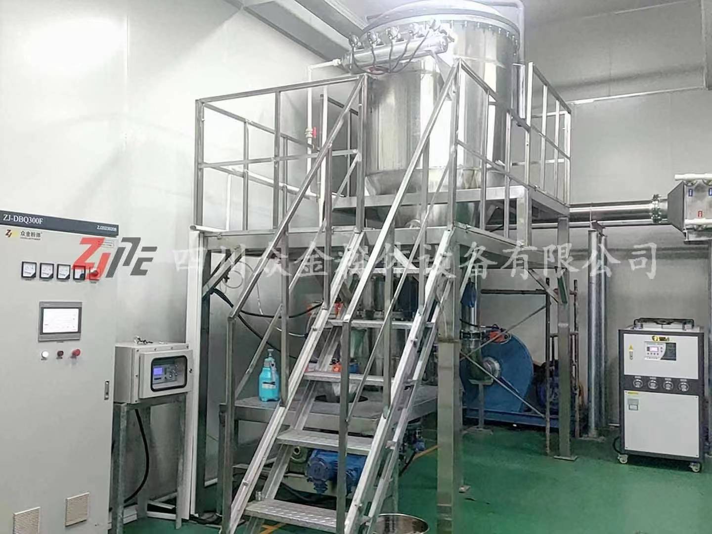 硬碳专用气流粉碎机分级机多孔碳粉碎制备厂家_负极_电池_处理