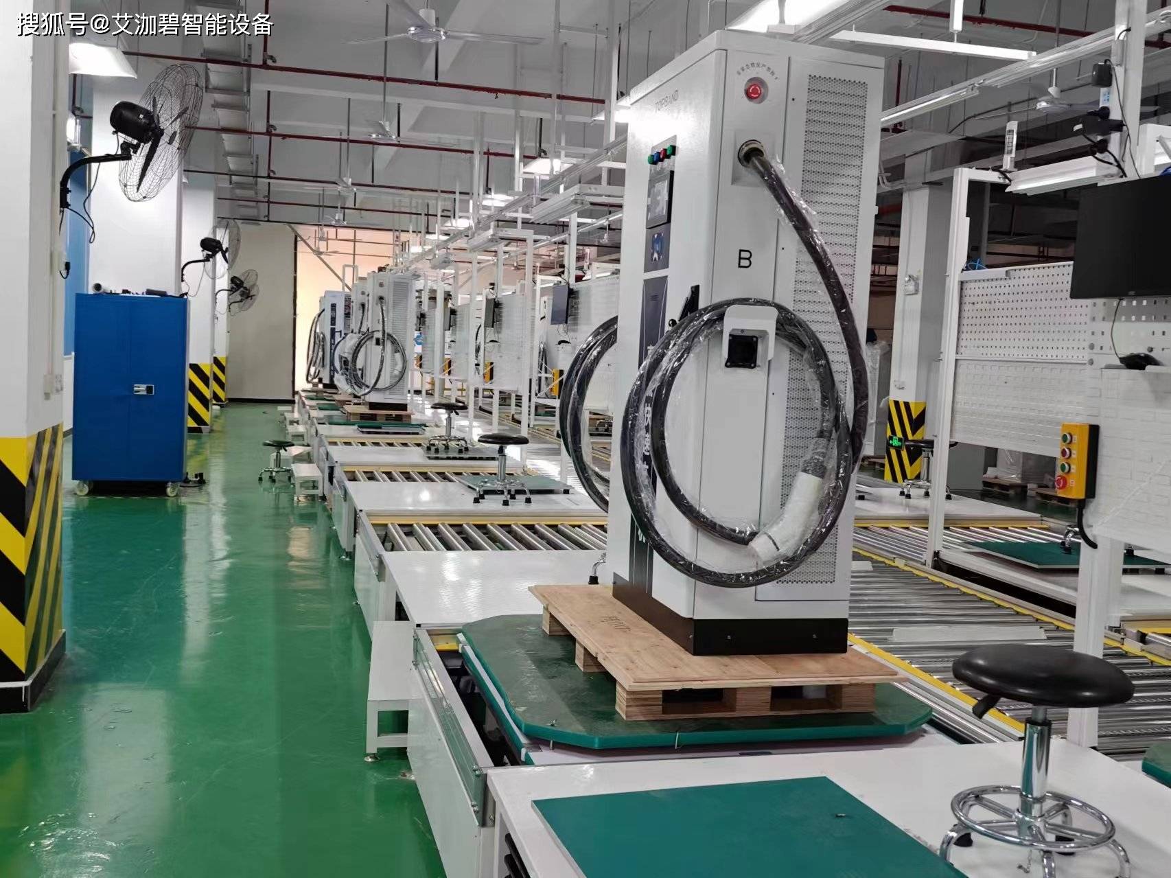 汽车40-720kw直流快充电桩站成套智能自动化包装配测试生产流水线设备
