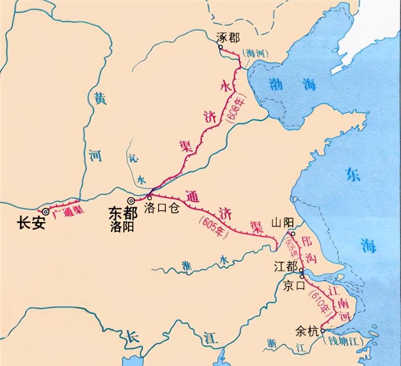 隋朝大运河的修建:加速隋朝灭亡,推动后世经济发展