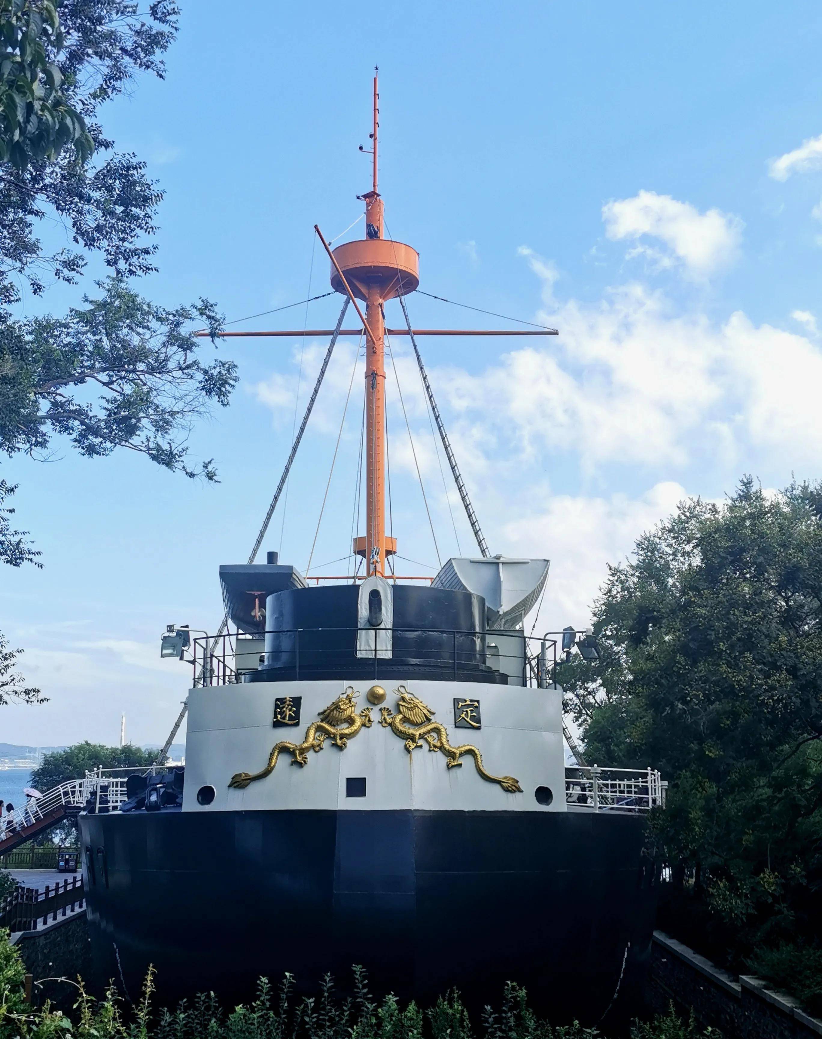 机关炮.当代中国海军.停泊在威海湾上的中国军舰.刘公岛景点示意图.