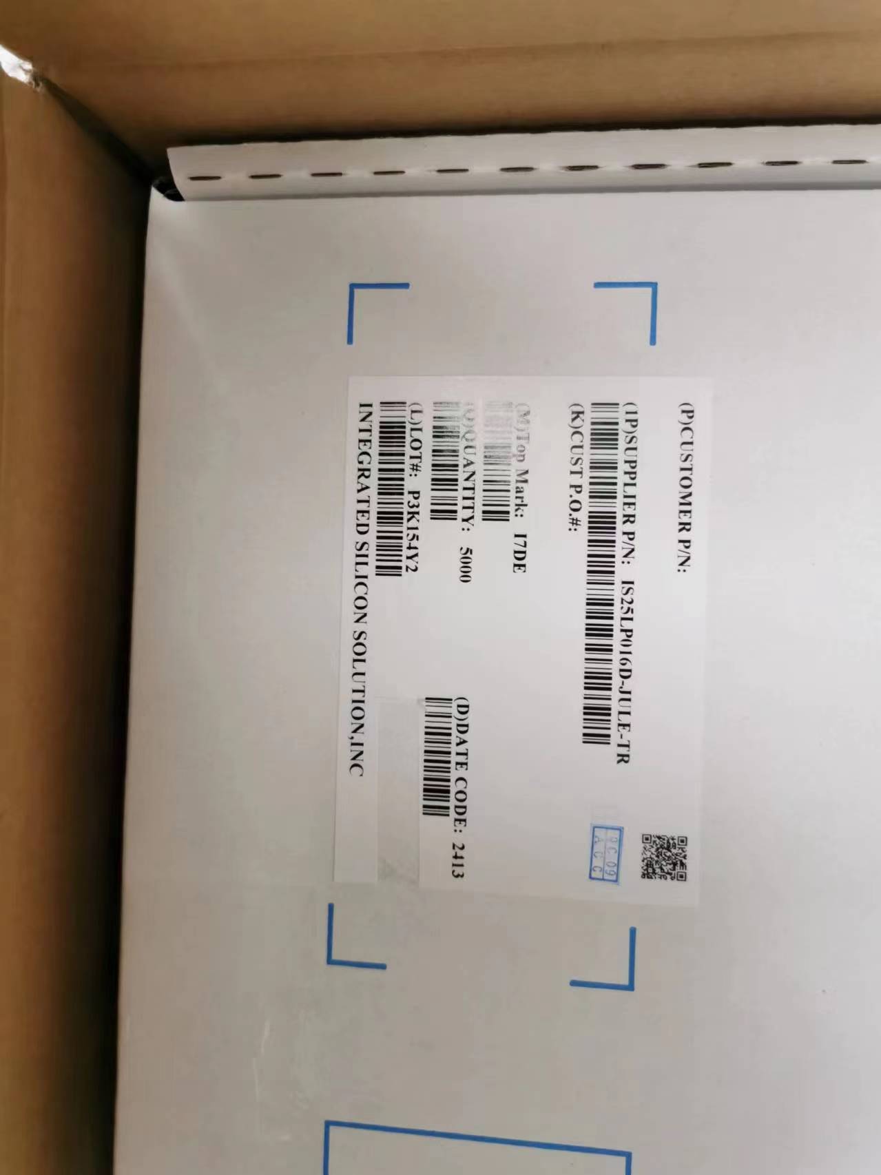 is25lp016d-jkle-tr,issi/芯成,1600万桶具有133mhz多i/o spi&quad i