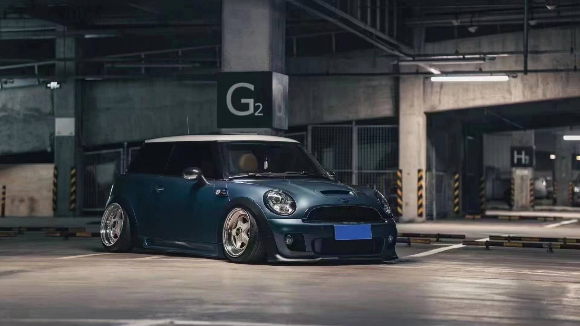 视觉冲击 宝马mini r56s改装airbft气动避震