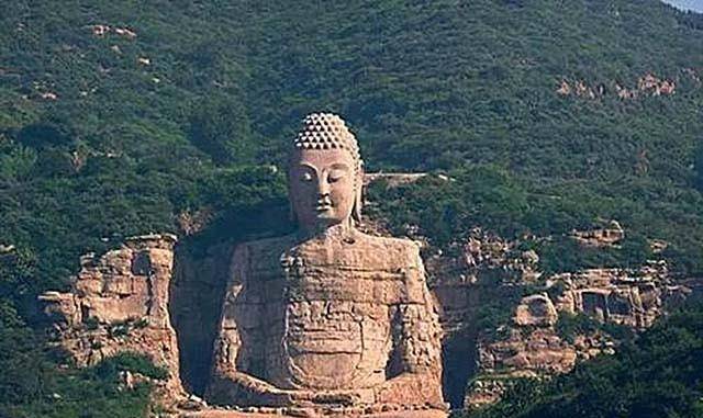 历经1400多年的蒙山佛像重现姿态:曾投资百余万修复佛头_乐山大佛