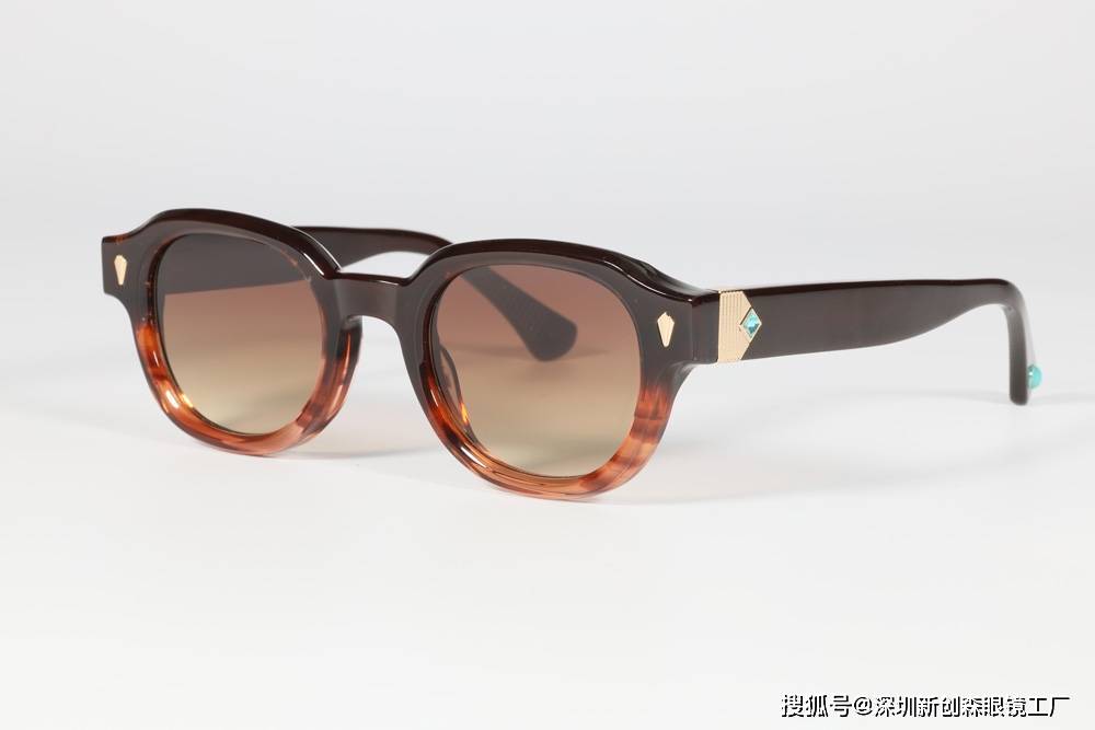 胶架眼镜_jmm同款椭圆形黑色胶架眼镜mf7705-新创森