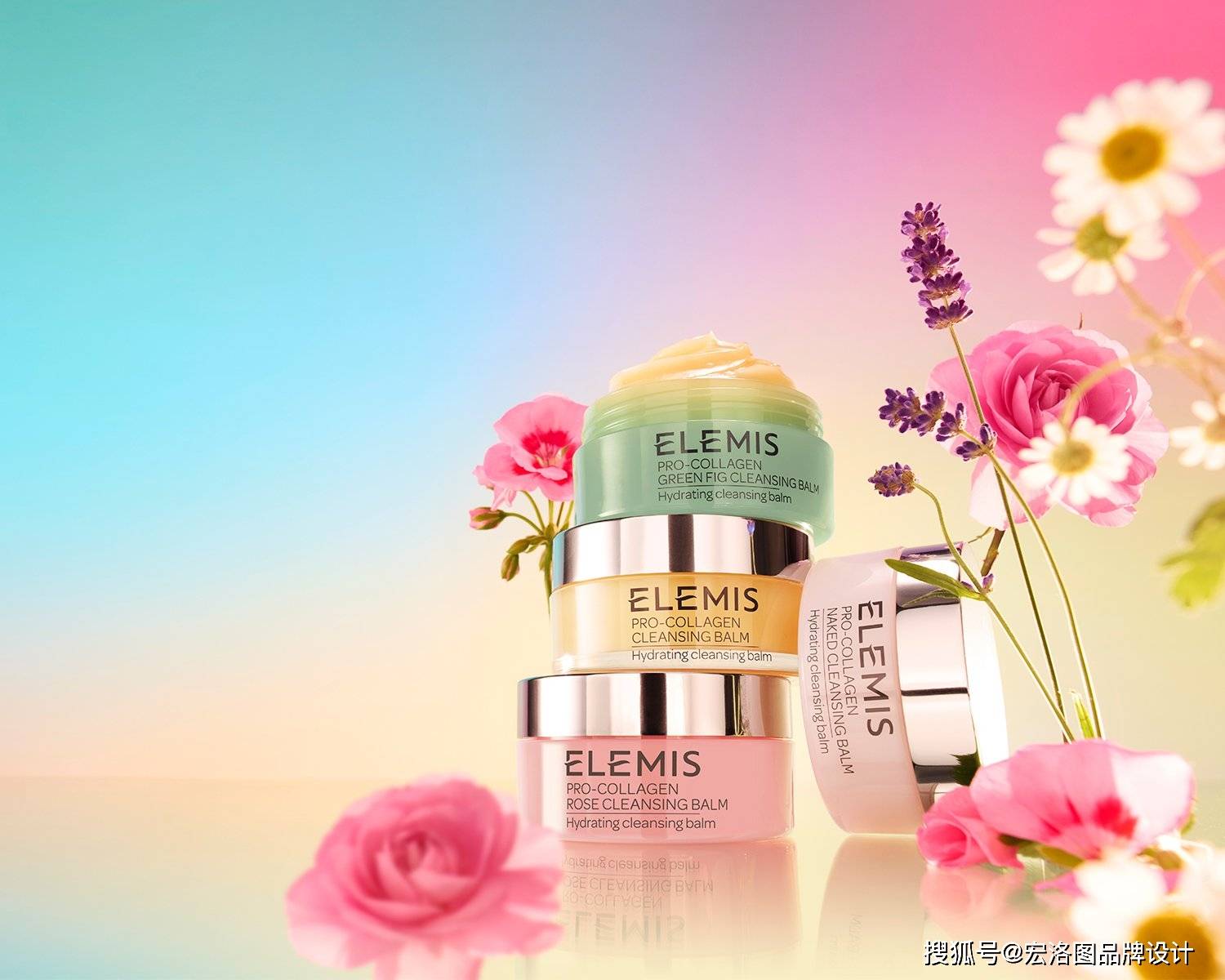 是源自英伦的传奇奥斯汀玫瑰,包装设计也是突出了化妆品本身的温和