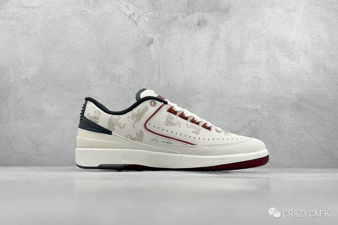 乔丹 air jordan 2 low new year aj2 龙年限定白色金羽篮球鞋