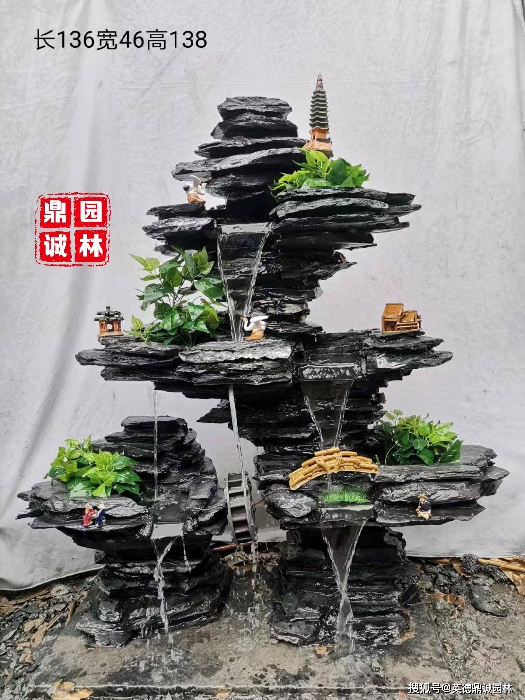 惊呆!黑色英石片石假山堆叠造景石材大揭秘