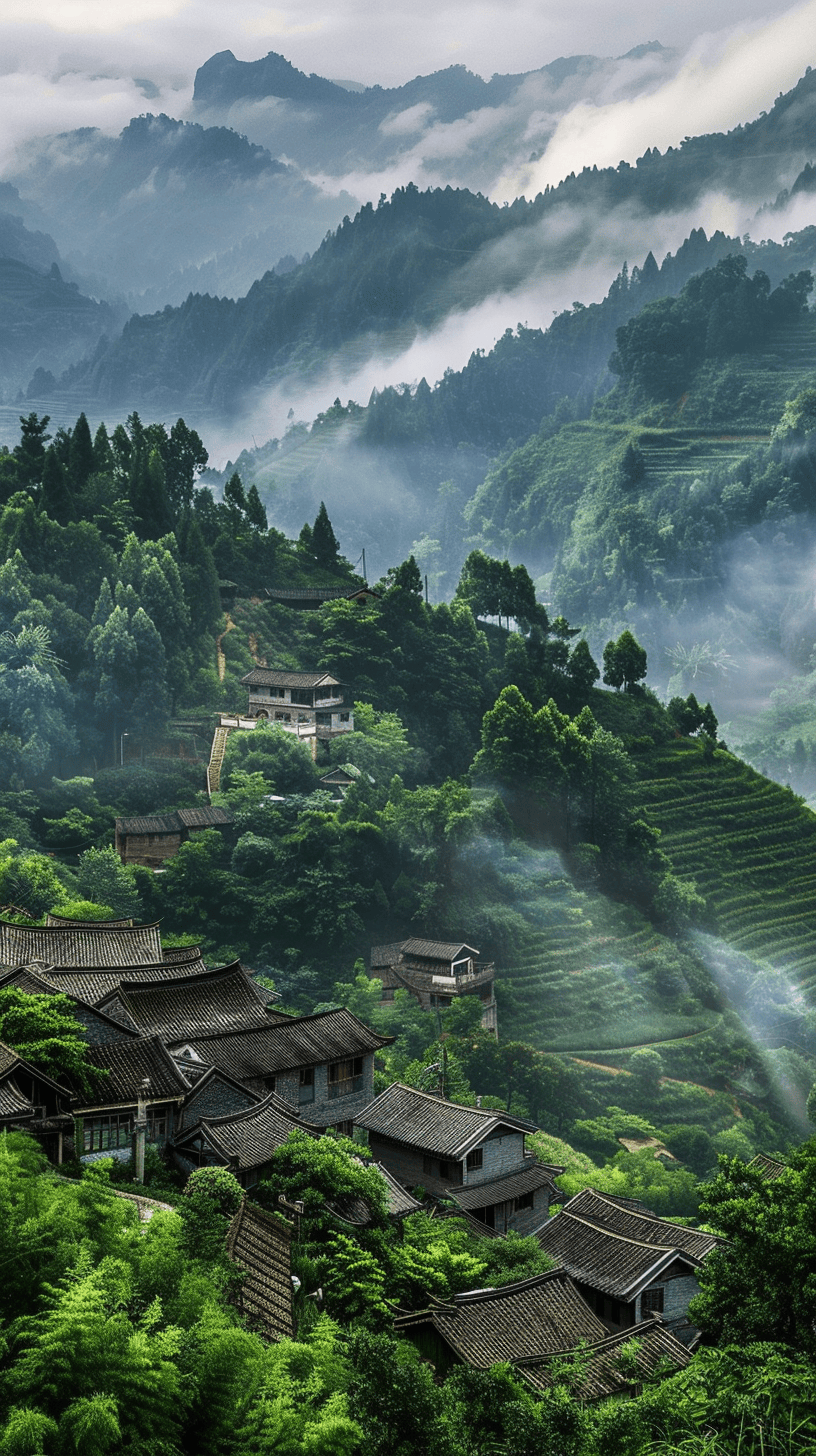 壁纸风景田园竖屏图片