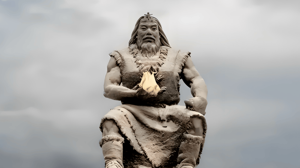 燧人氏塑像(图片源于网络)燧人氏作为取得这一成就的代表,是一位具有