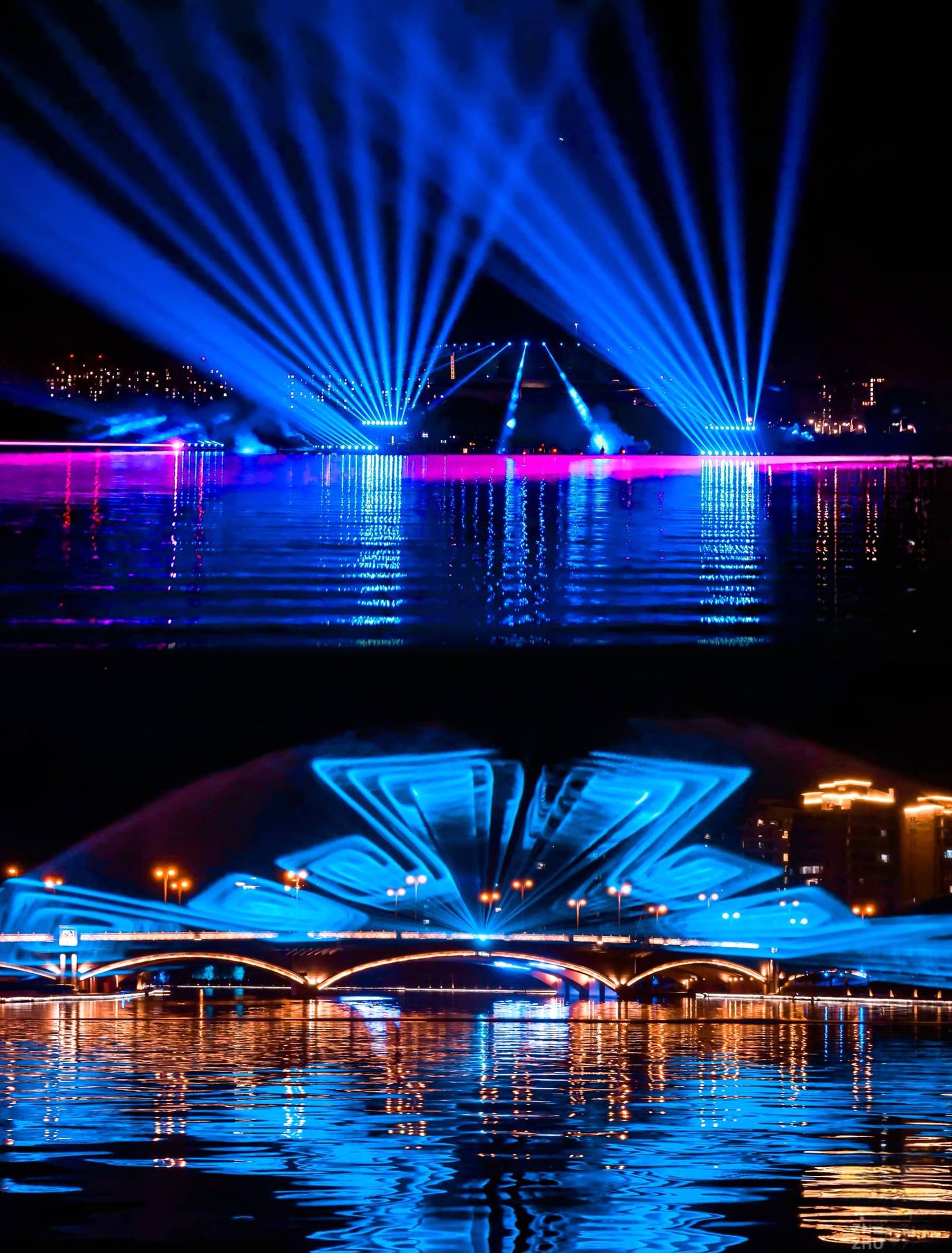 第一次乘坐游船欣赏郑州夜景,真心感觉郑州越来越美了 !