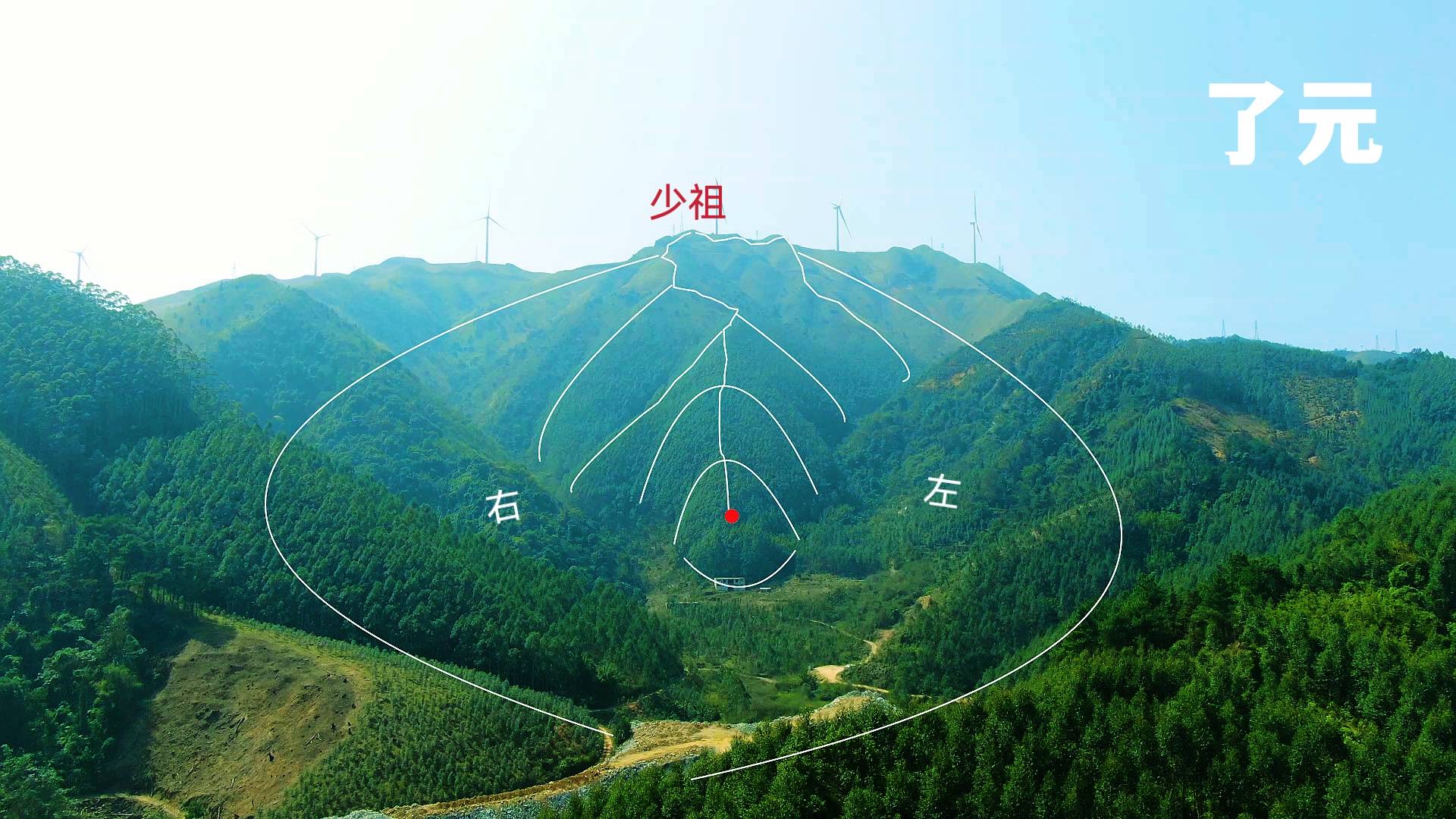 风水案例,以广西山区《猛虎下山》形诠释峦头知识
