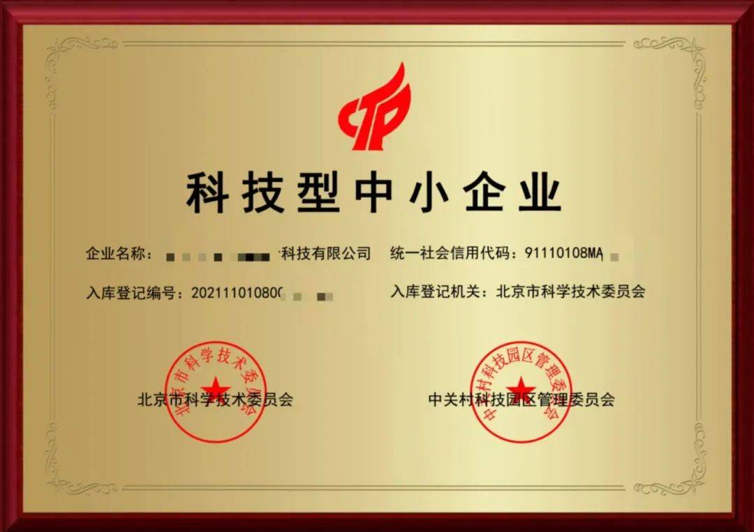 科技中小型企业认定
