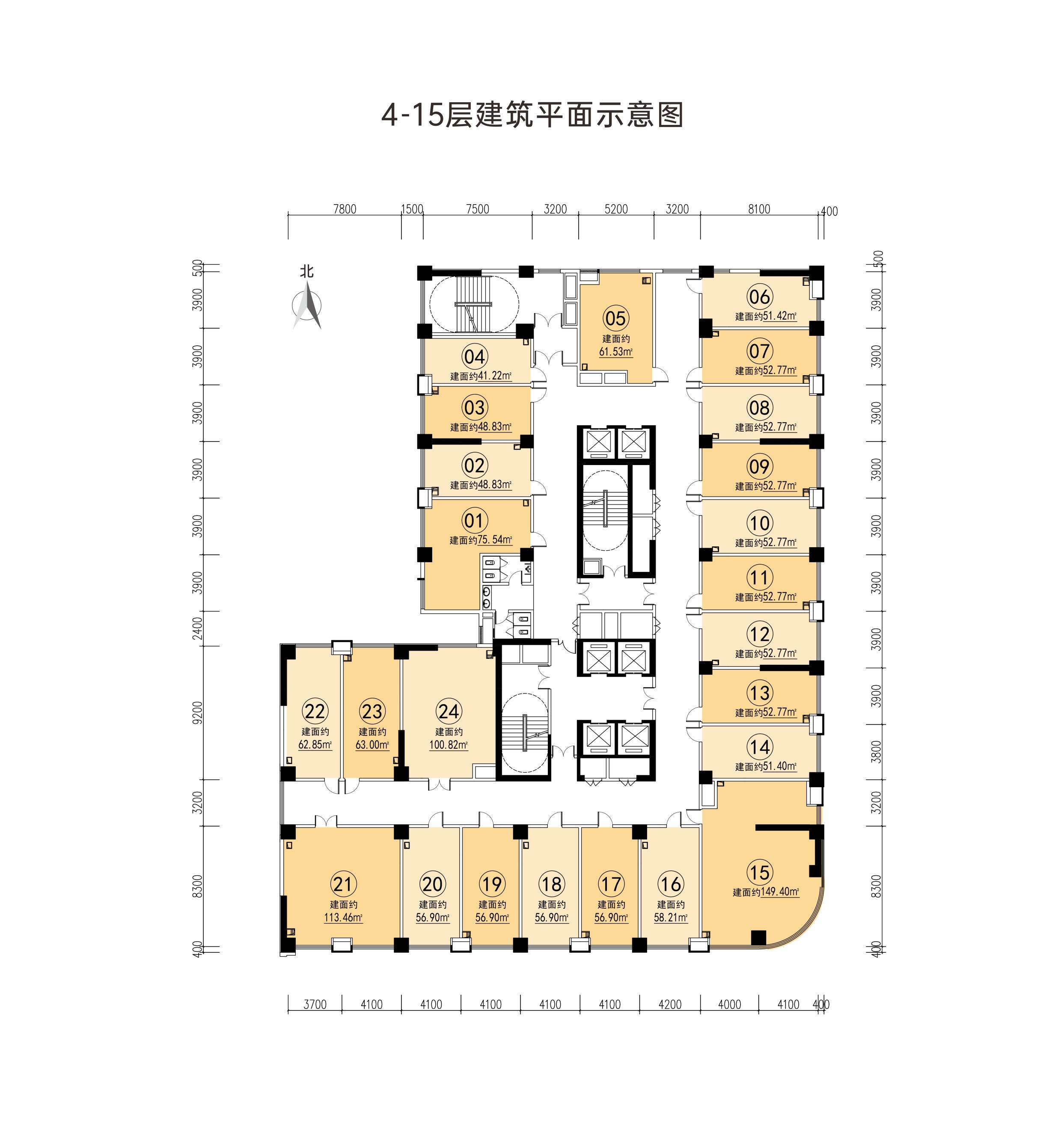 小型公寓平面户型图图片