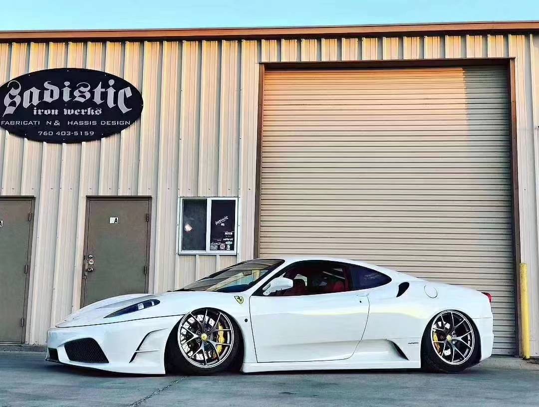 法拉利f430改装airbft气动避震,超低姿态震撼登场