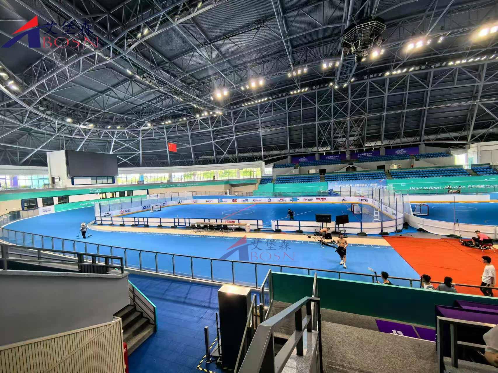 杭州亚运轮滑馆围栏抗冲击轮滑比赛防护围挡