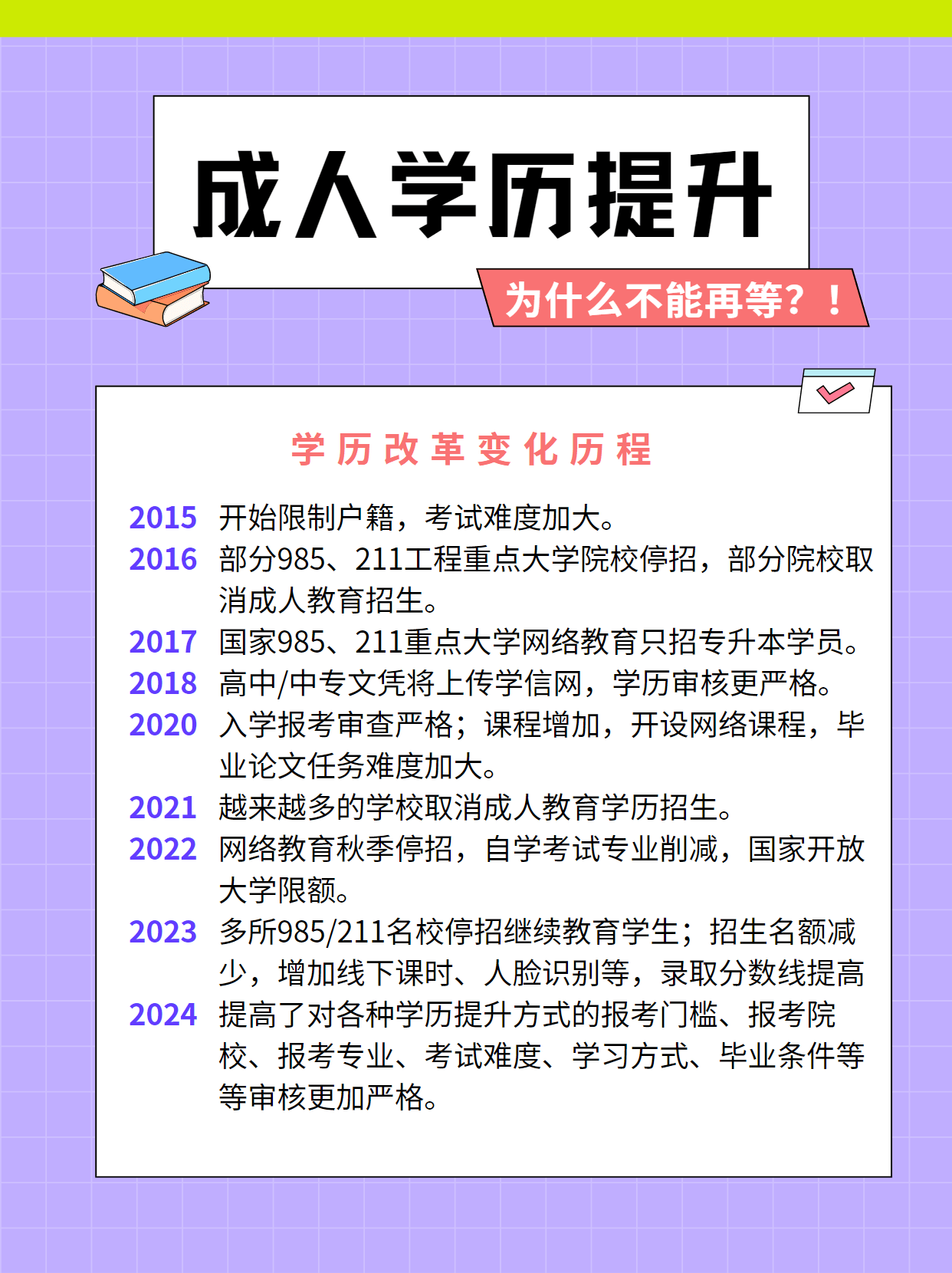 为什么要在今年学历提升?