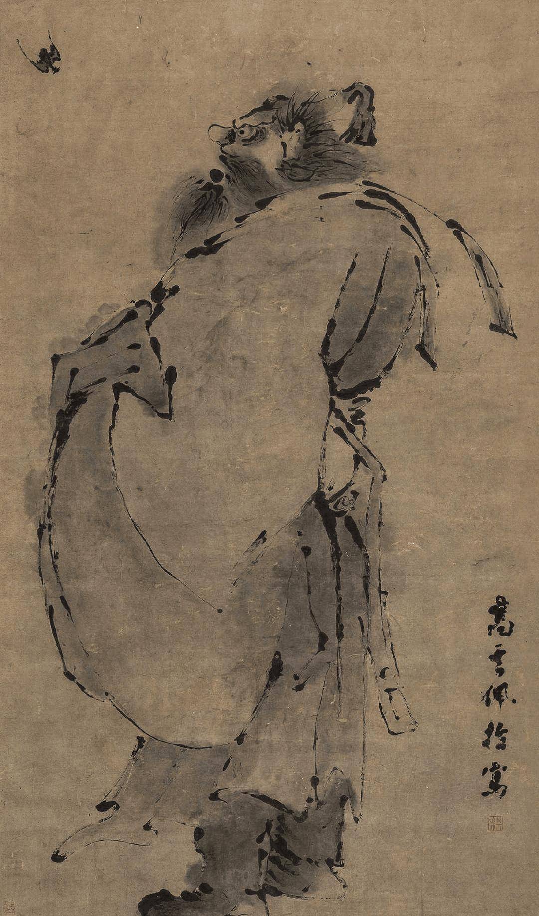 连螳螂触须都能细致画出_高其佩_绘画_卢舜