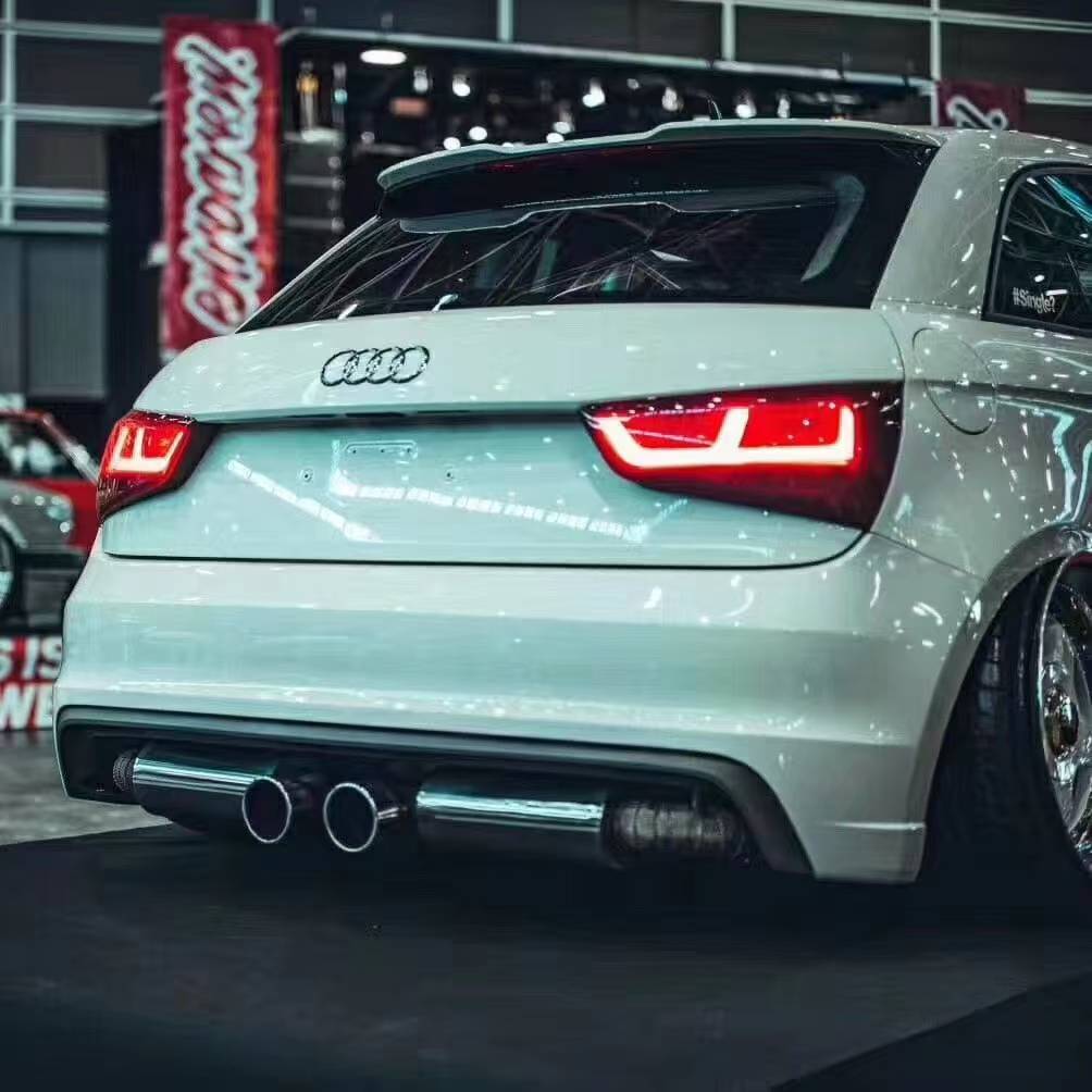 奥迪a1改装airbft气动避震,低趴风格更专业