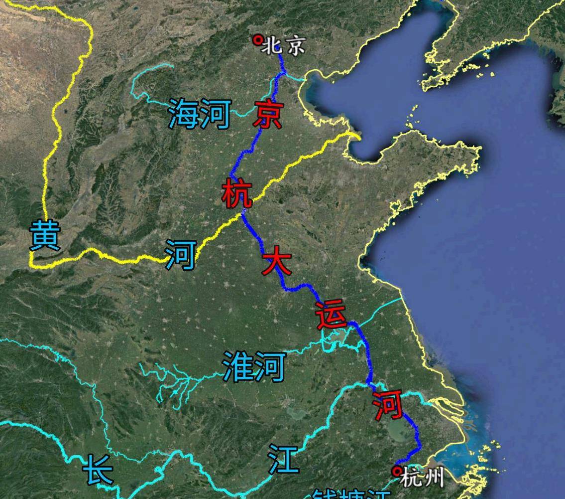 长江黄河位置图片