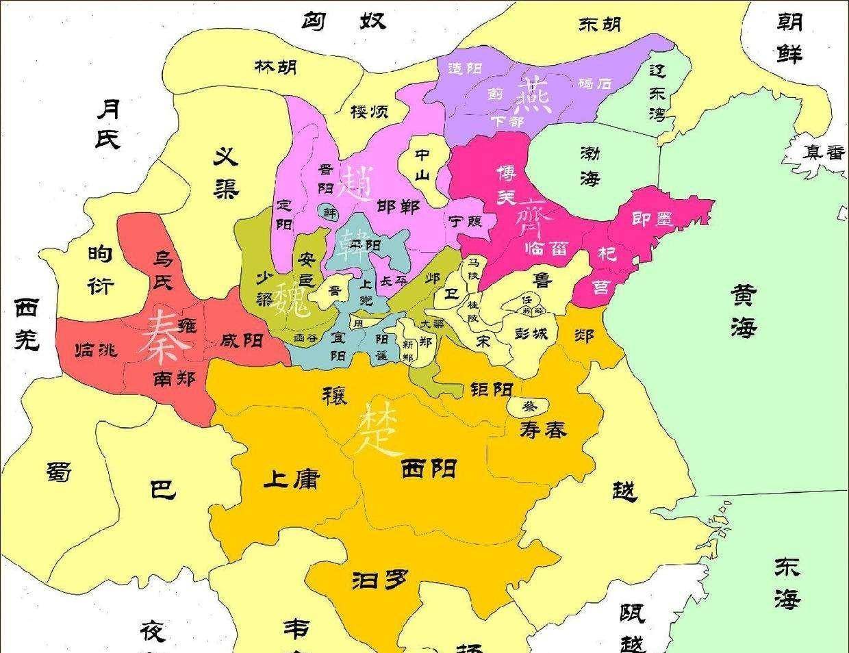 春秋末地图图片