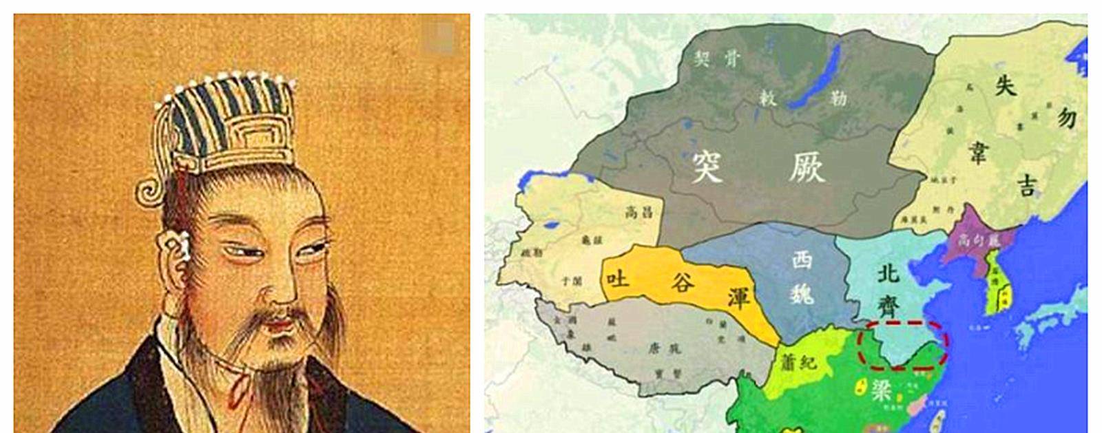 梁朝毁灭于皇族内斗,梁武帝萧衍和七子梁元帝萧绎二人是罪魁祸首