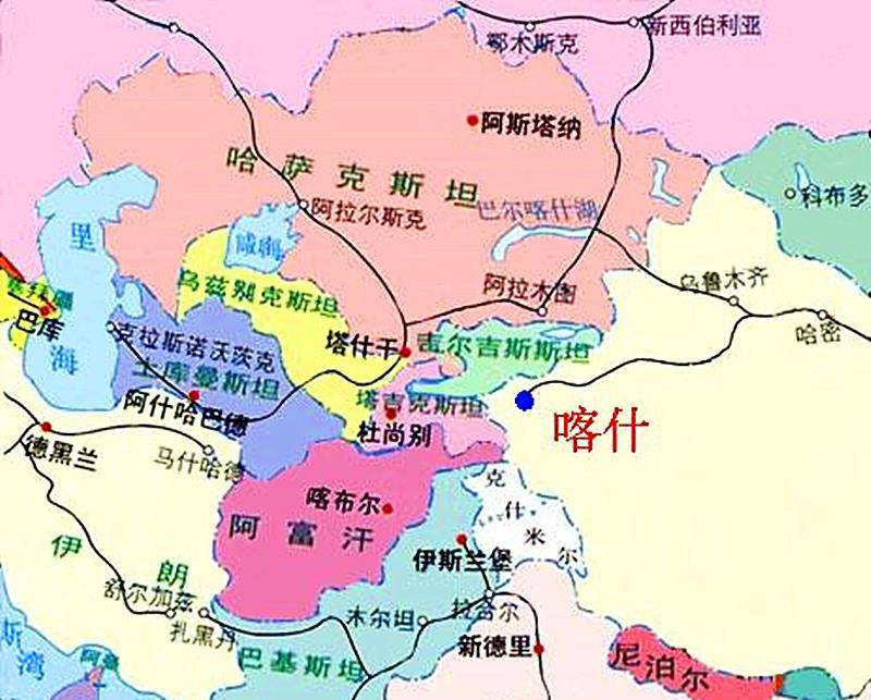 新疆和俄罗斯接壤地图图片