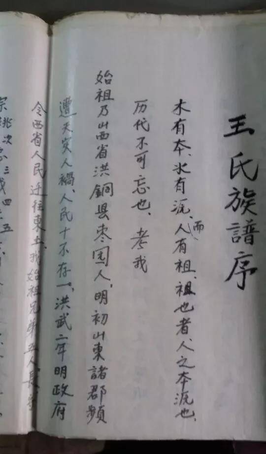 山西大槐树马氏字辈图片