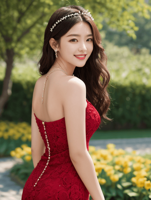 回眸一笑的美女组图