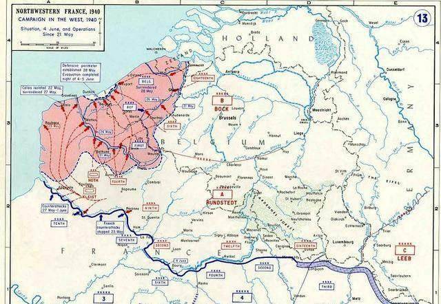 英法联军在敦刻尔克大撤退扔了多少武器?给中国抗战就不用八年了