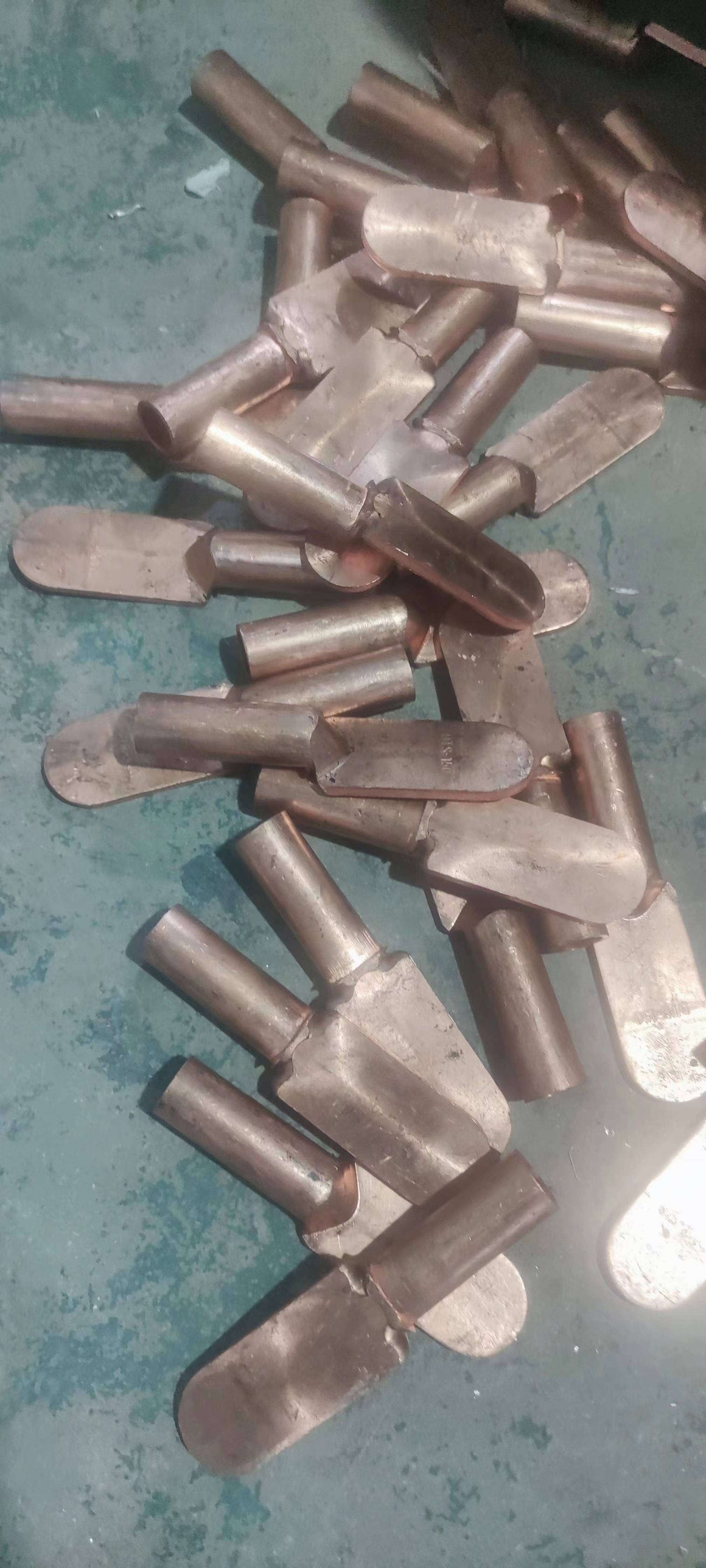 无孔光板铜鼻子 自定义线鼻子孔径大小 铜鼻子中心孔距 铜鼻子螺丝孔