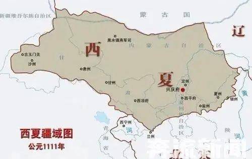西夏疆域图西夏灭亡后,元朝在为前朝所修的专史中,有宋,辽,金诸史