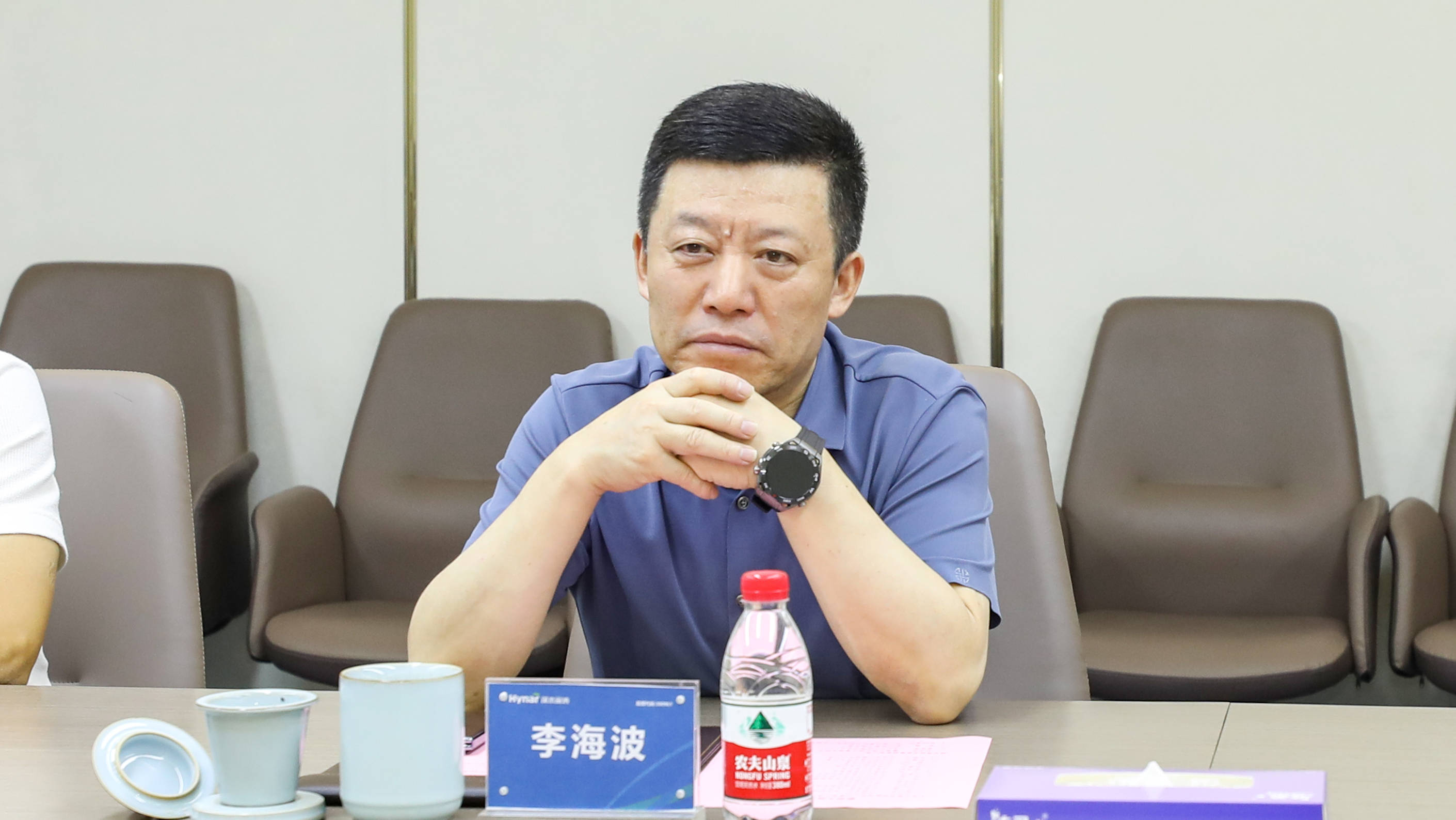 山西省长治市委书记陈耳东一行莅临深水海纳座谈交流