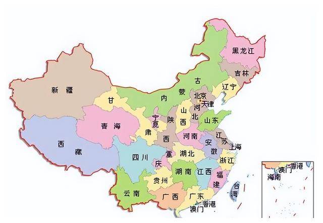 中国34个省份地图城市图片