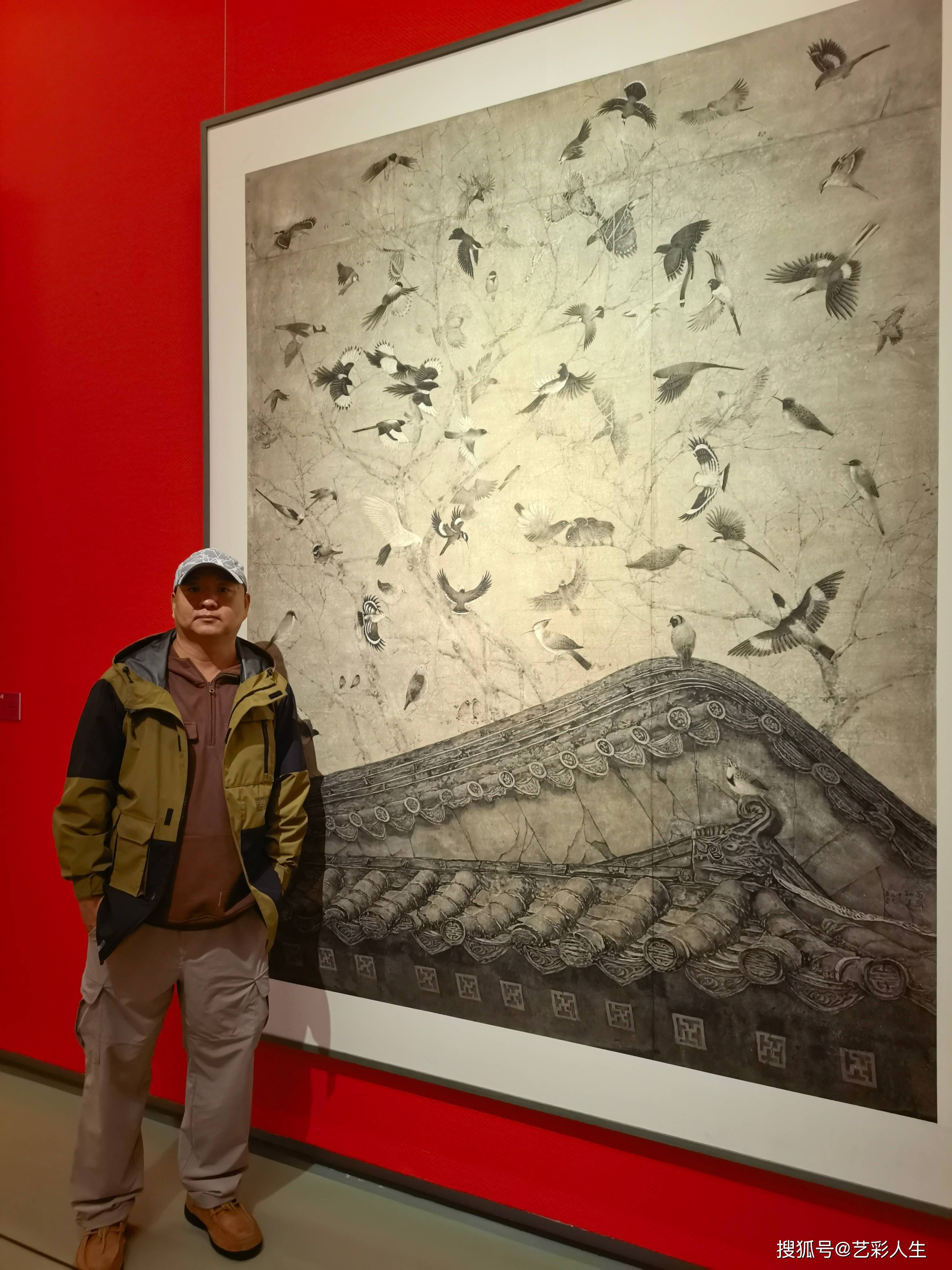 陕西国画院专职画家陈杨作品《百鸟翔集》两次入选国家级