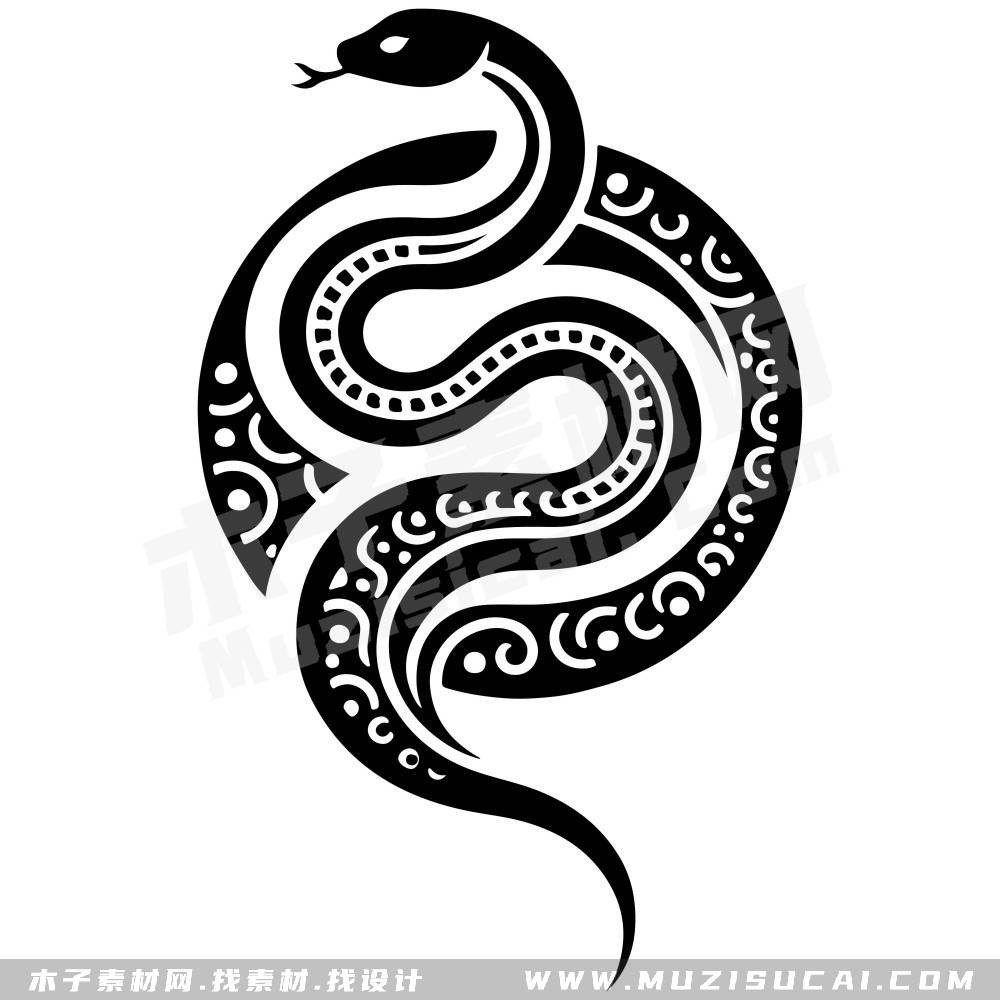 【灵蛇献瑞·2025高级矢量图腾新纪元】舞动风华,共绘蛇年传奇