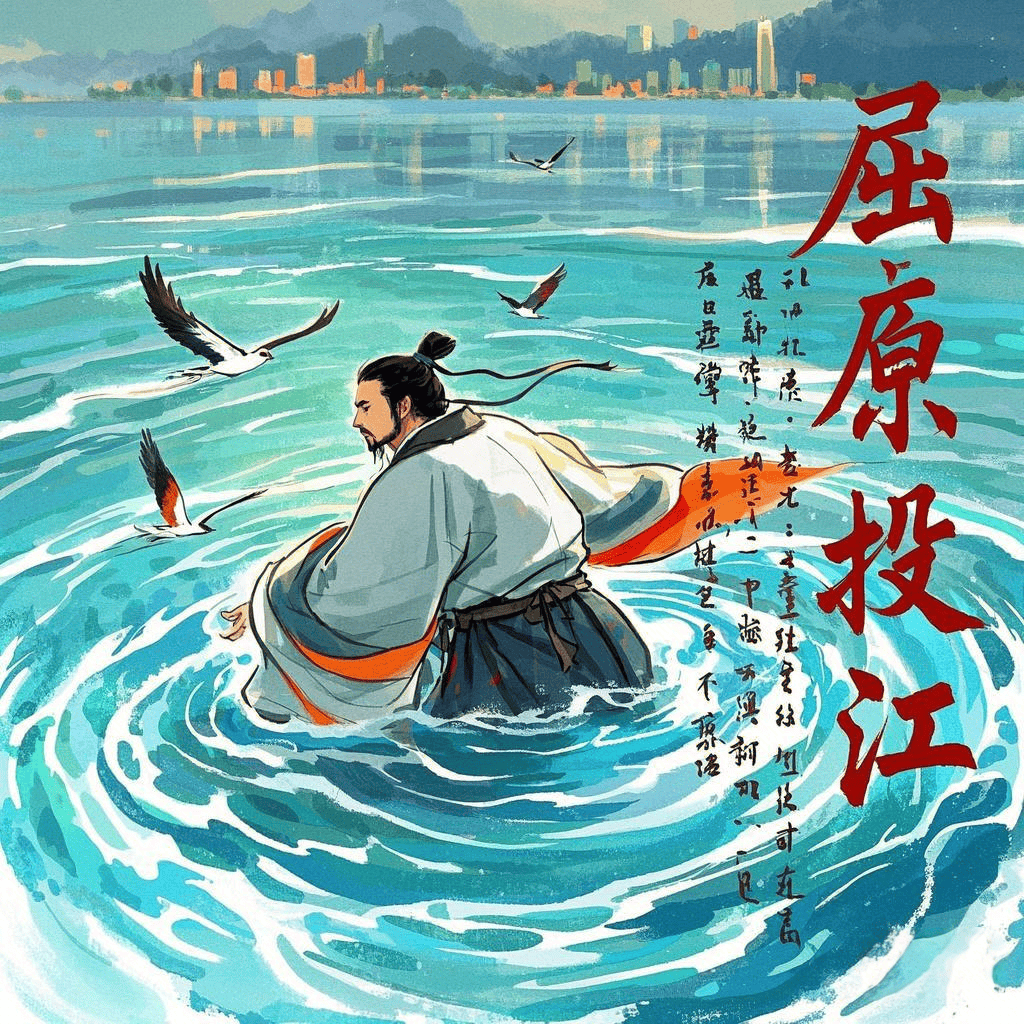 屈原投江:爱国诗人的悲愤与坚守