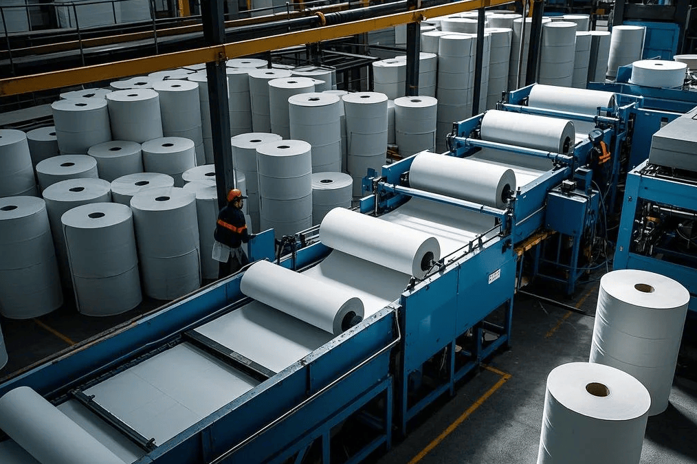 在造纸过程中产生的各类数据