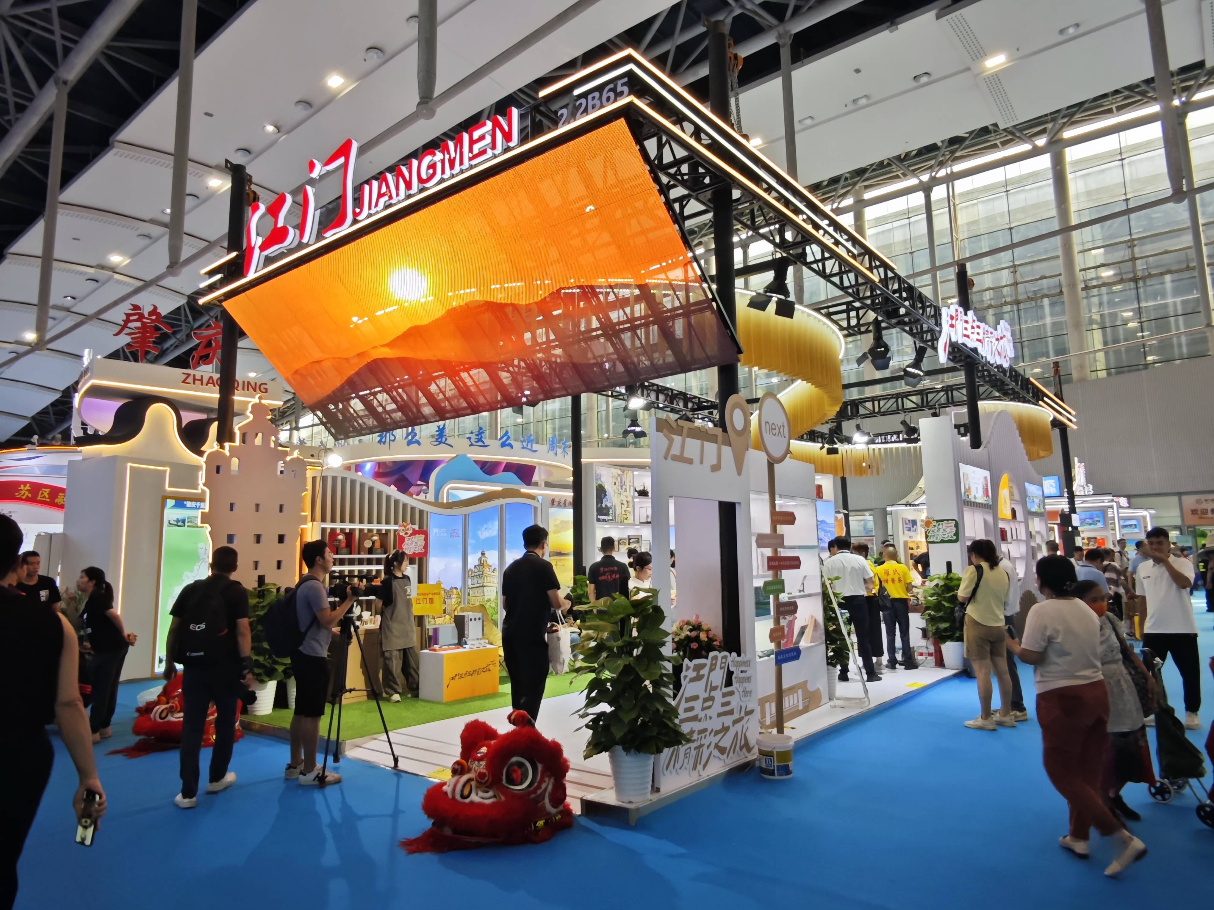 广州国际旅游展览会木结构特装展台设计制作搭建案例