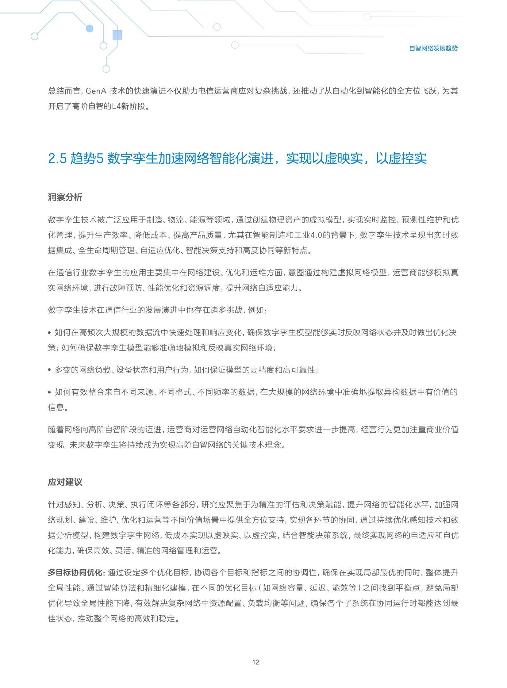 中兴通讯：2024年自智网络发展趋势有哪些？中兴通讯自智网络白皮书-报告智库