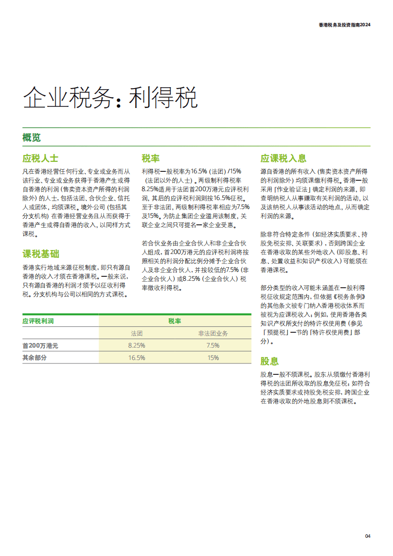 2024年香港税务及投资指南报告-德勤_搜狐网