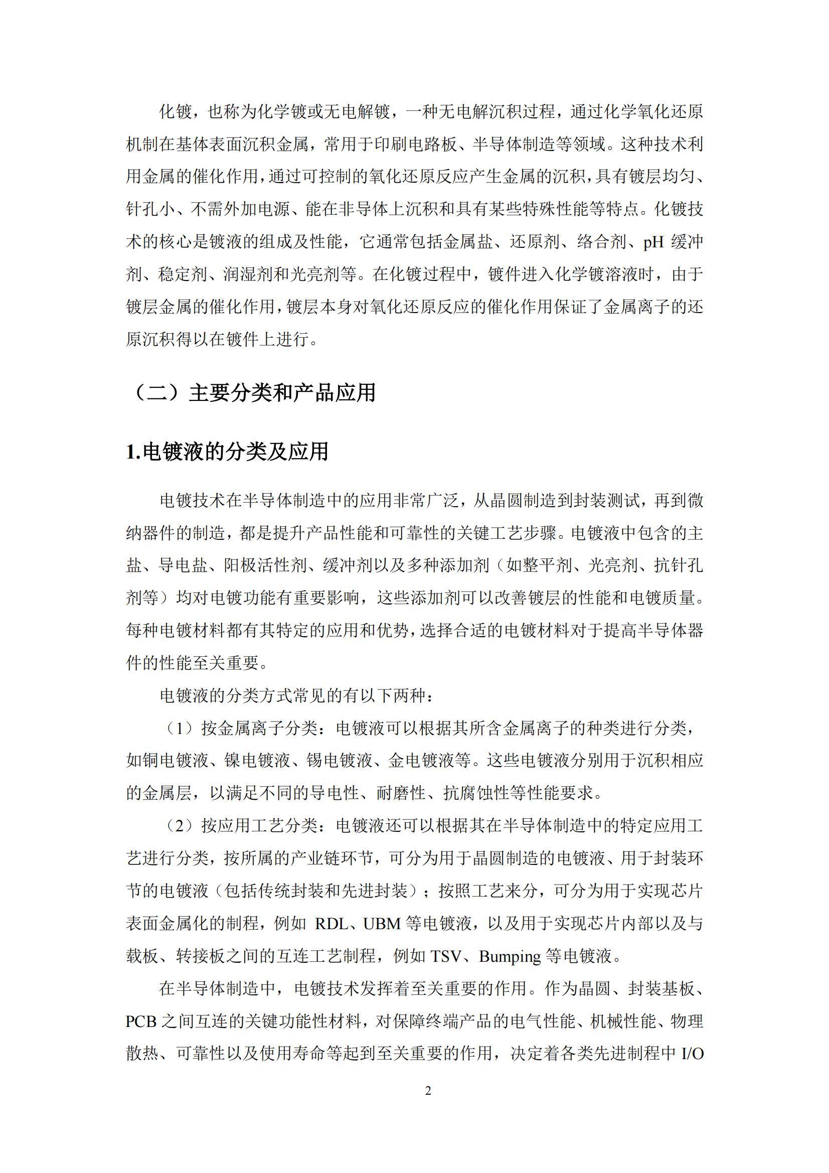 2024年中国功能型湿电子化学品镀层材料市场，技术突破与市场机遇-报告智库