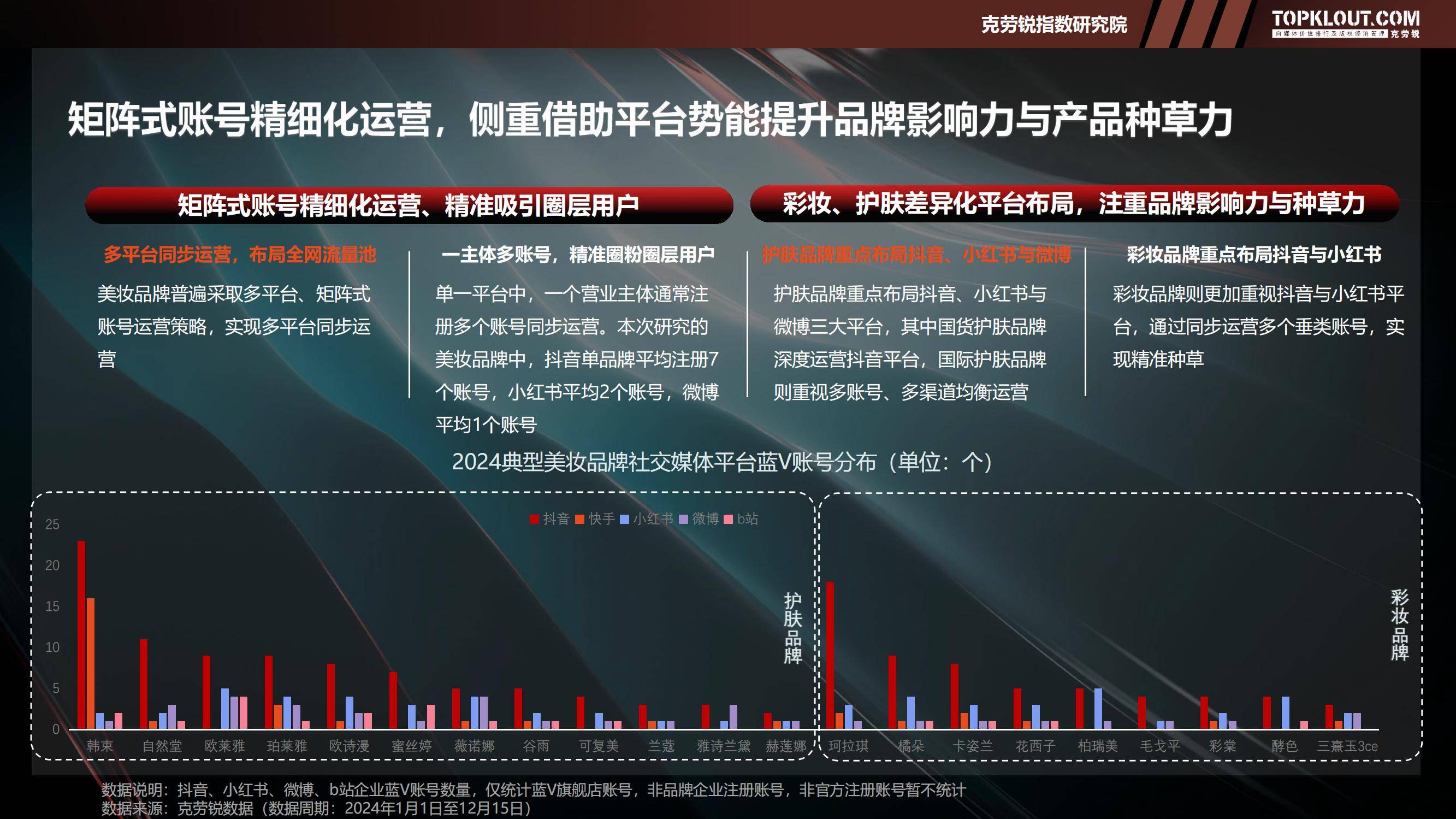2025年美妆品牌蓝V社交运营策略解析，蓝V矩阵规模与用户互动特征-报告智库