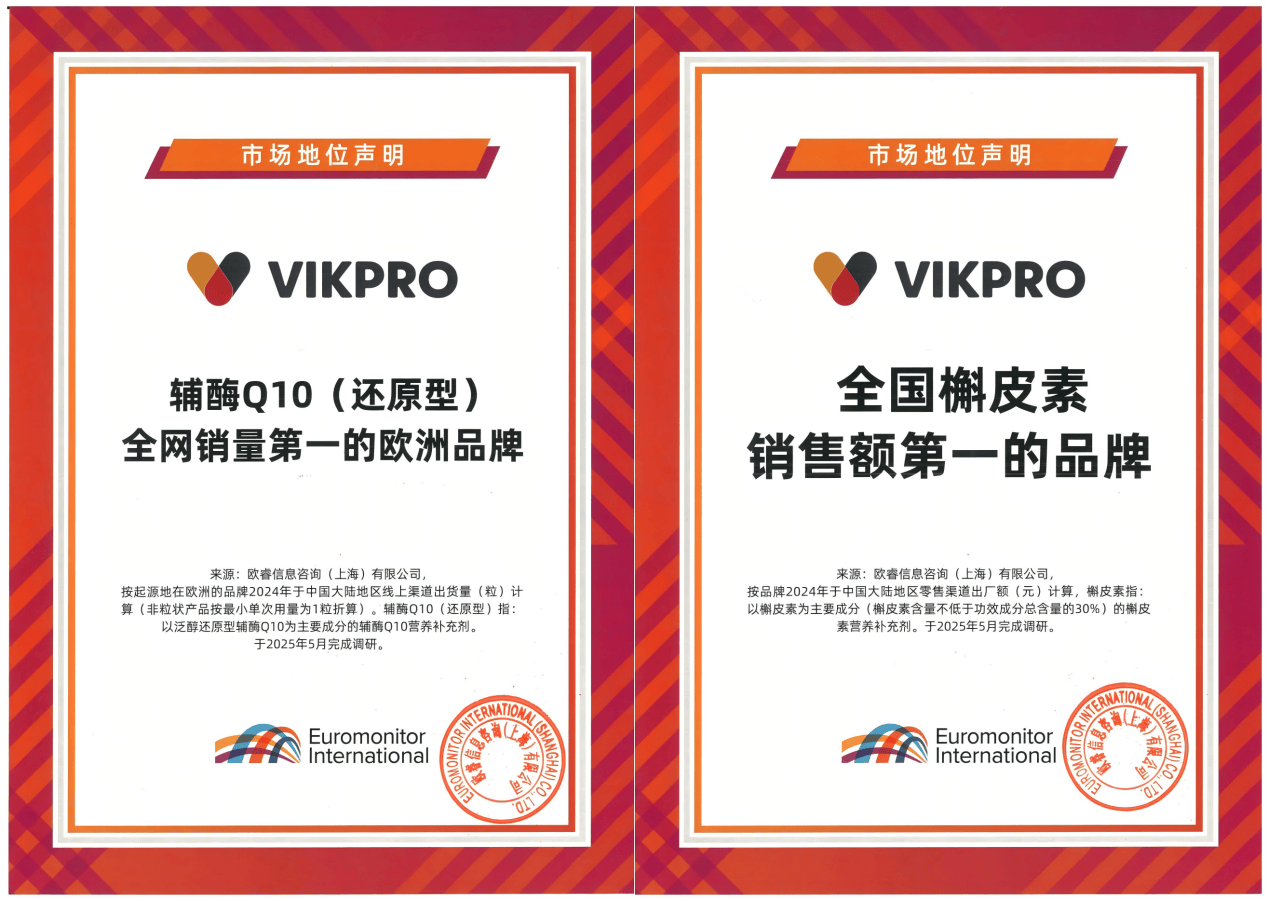 辅酶TOP1品牌VIKPRO亮相NHNE展会，携多款新品共探细胞营养新机遇