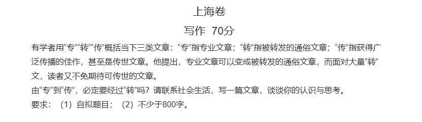 上海高考作文范文欣赏__上海千古情作文
