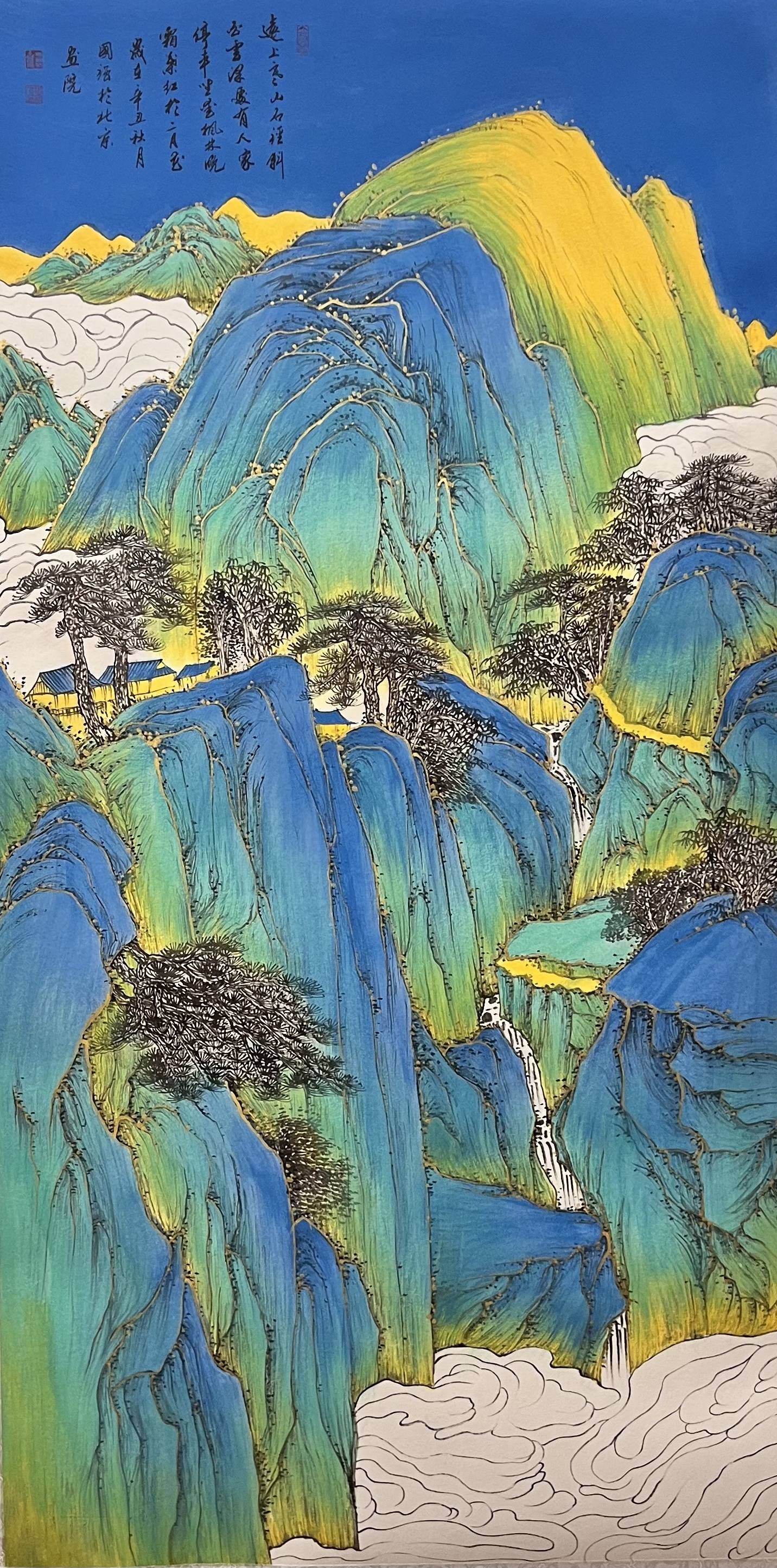 当传统遇见创新:张国强金碧山水为何成艺术市场"流量担当"?