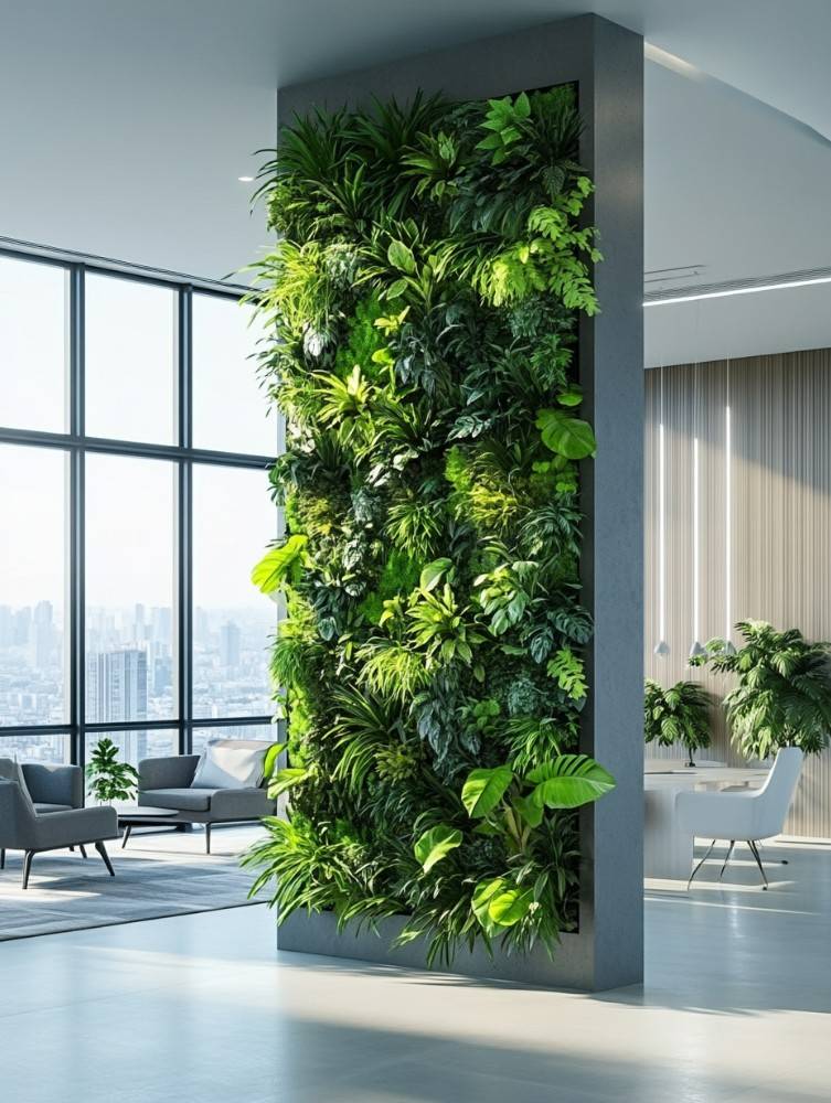 广东省室内绿植墙生产厂家选择指南:为何选彩鸿之花?